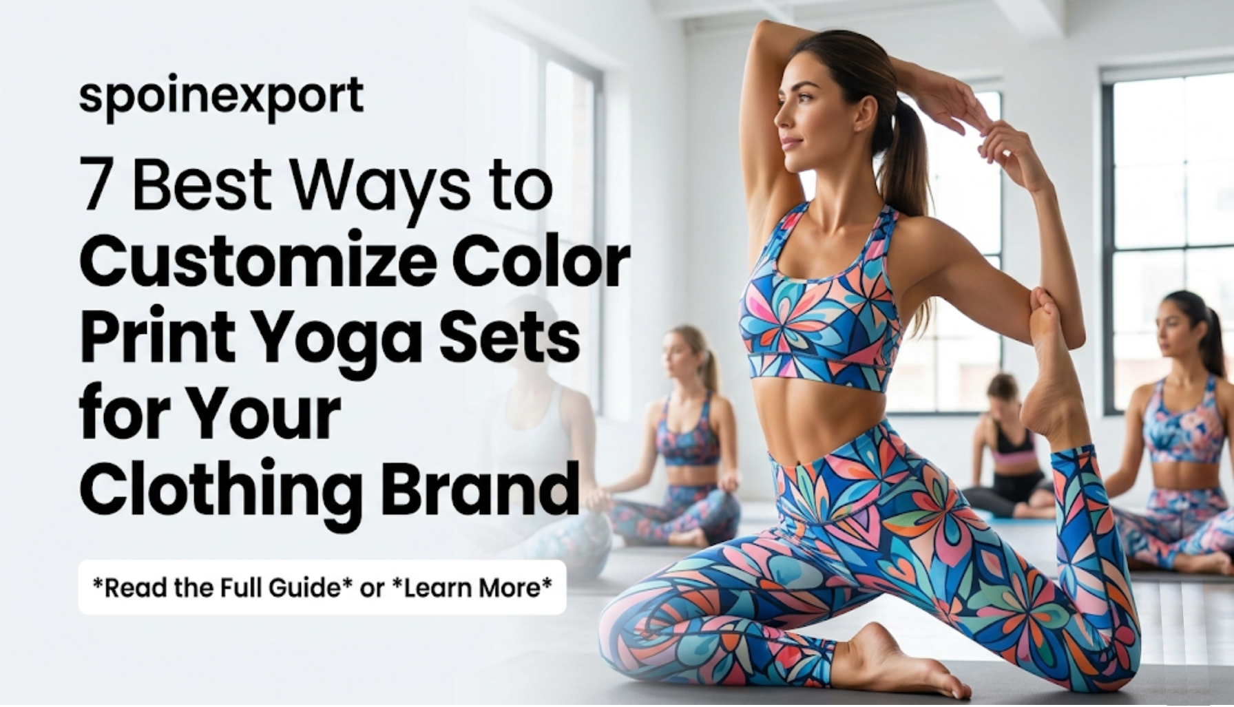 Customize Color Print Yoga Sets